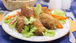 Рецепт Куриных рулетиков в панировке