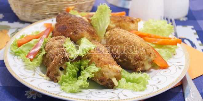 Рецепт куриных рулетиков в панировке