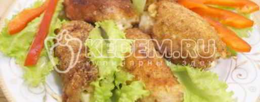 Шаг 9: куриных рулетиков в панировке