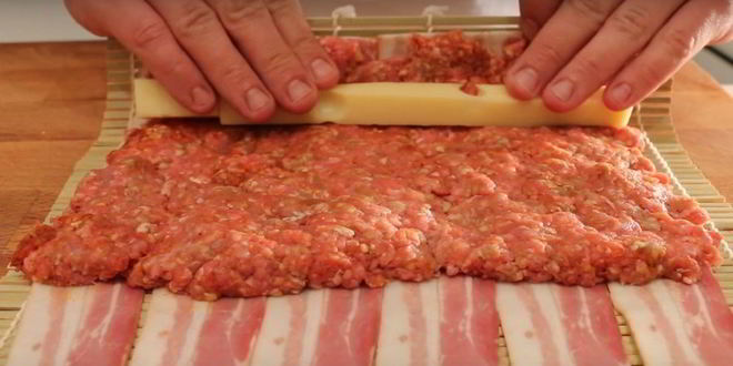 Рецепт мясного рулета на гриле