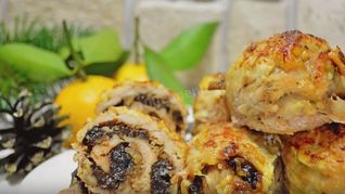 Рецепт Мясных рулетов с черносливом и орехами