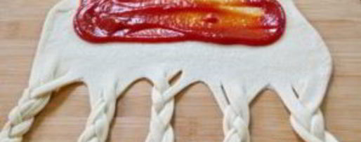 Шаг 4: плетеного рулета с сюрпризом