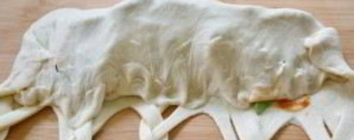 Шаг 8: плетеного рулета с сюрпризом