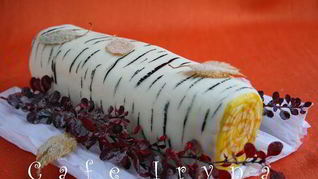 Рецепт Рулета Березовое полено