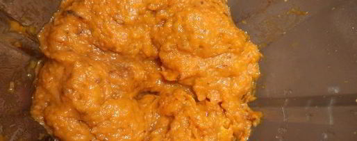 Шаг 1: рулета из бисквитно-тыквенного теста с творожной начинкой