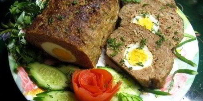 Рецепт рулета из фарша с начинкой