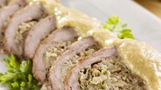 Рецепт Рулета из говядины с грибами