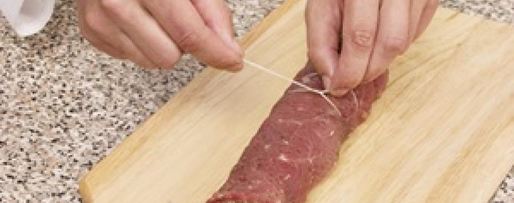 Шаг 2: рулета из говядины с грибами