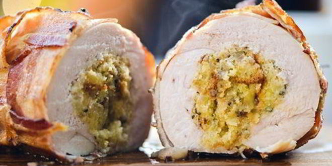 Рецепт рулета из индейки с курагой