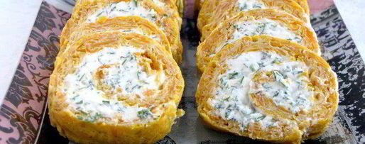 Шаг 9: рулета из моркови с сыром и зеленью