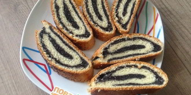 Рецепт рулета с маком из песочного теста