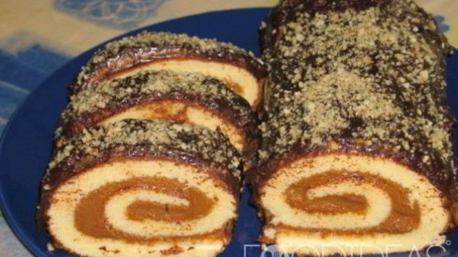 Рецепт Рулета со сгущенкой