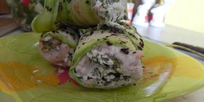 Рецепт рулетиков из индейки с творогом