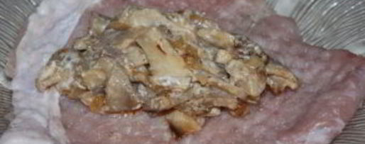 Шаг 5: рулетиков из свинины с грибами