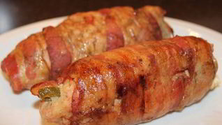 Рецепт Рулетиков из свинины с огурцами