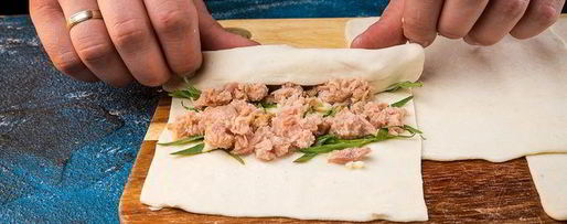 Шаг 2: рулетиков с тунцом