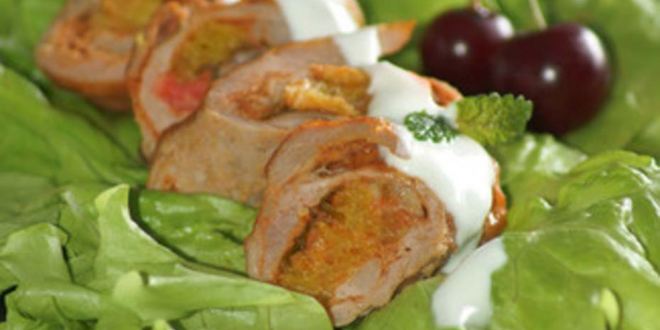 Рецепт рулетиков свиных с апельсинами