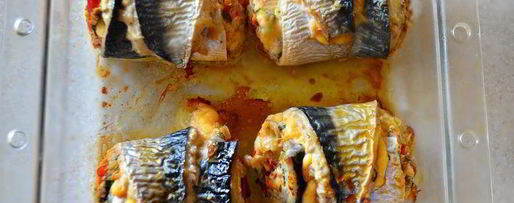 Шаг 8: рулетов из скумбрии с сыром и овощами