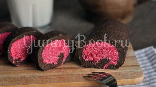 Рецепт Шоколадна-кокосового рулет без выпечки