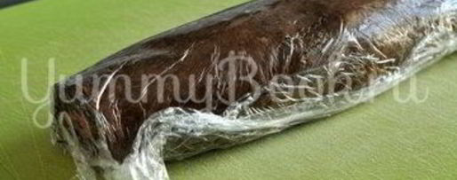 Шаг 8: шоколадна-кокосового рулет без выпечки