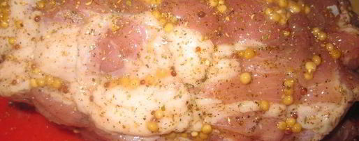 Шаг 2: свиного рулета в медовом соку