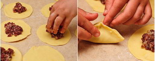 Шаг 3: домашней самсы из слоеного теста