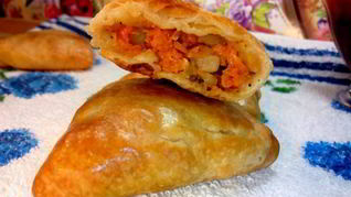 Рецепт Ковка самса с тыквой и салом