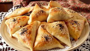 Рецепт Самсы из слоеного теста в духовке