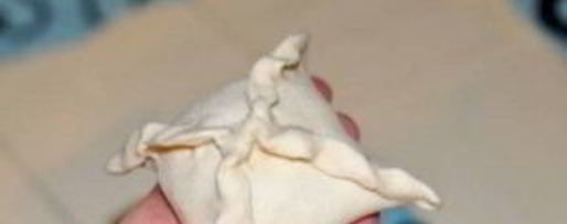 Шаг 4: самсы из слоеного теста