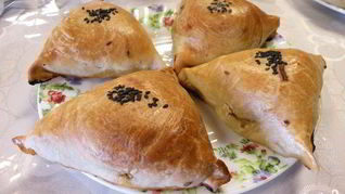 Рецепт Самсы с фаршем и картошкой