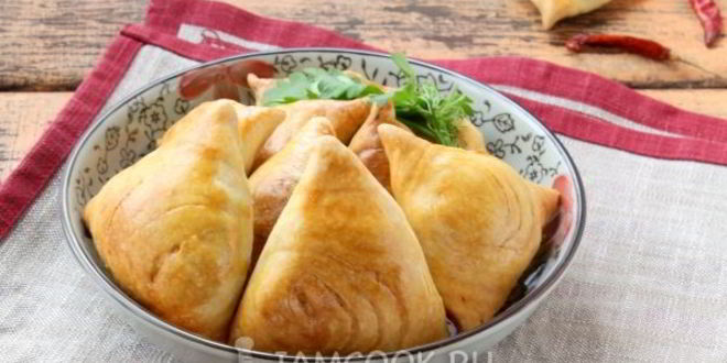 Рецепт самсы с картофелем и сыром