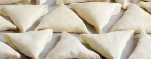 Шаг 4: самсы с сыром из слоеного теста