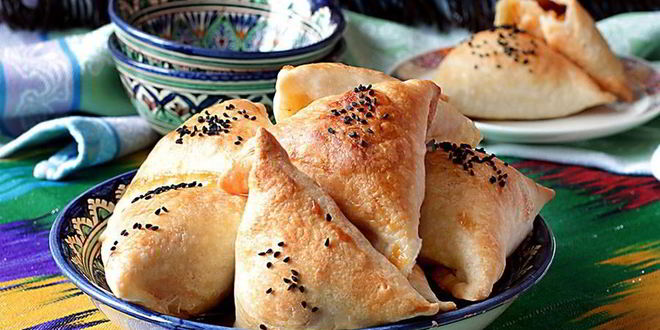 Рецепт самсы с тыквой из слоеного теста