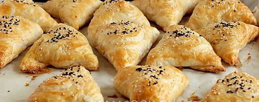 Шаг 12: самсы с тыквой на готовом слоеном тесте