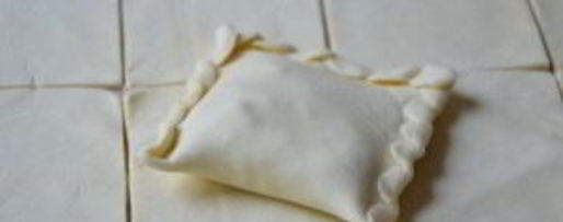 Шаг 4: самсы с ветчиной и сыром