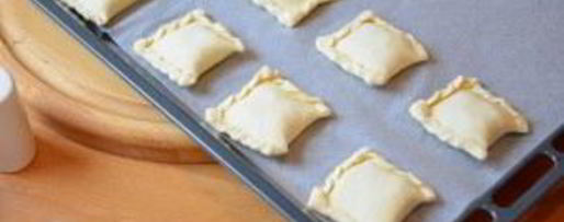 Шаг 5: самсы с ветчиной и сыром