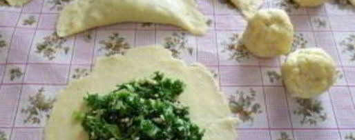 Шаг 6: самсы с зеленью