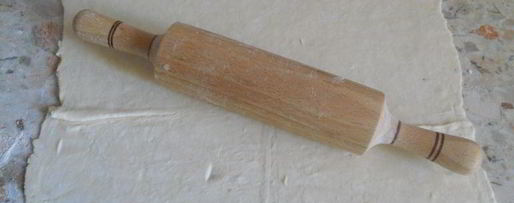 Шаг 1: самсы слоеной с куриным фаршем и сыром, жареная на сковороде