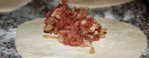 Шаг 5: самсы слоеной с мясом