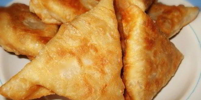 Рецепт слоеной самсы с сочным мясом