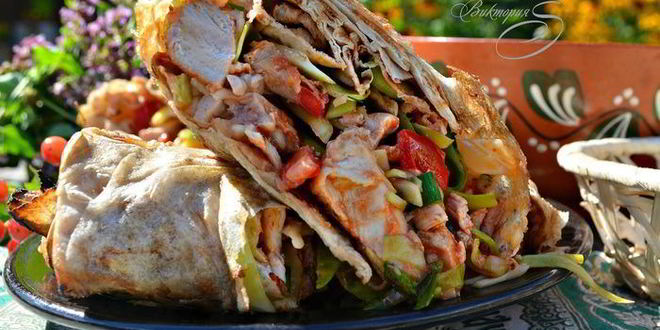 Рецепт дачной шаурмы на гриле