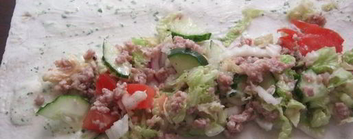 Шаг 7: домашней шаурмы с фаршем