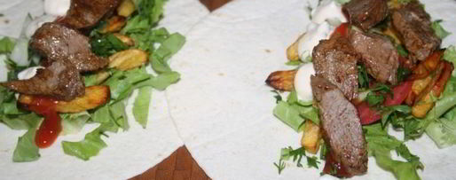 Шаг 5: домашней шаурмы с телятиной