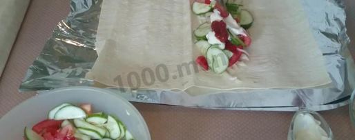 Шаг 1: домашней шаурмы в лаваше с курицей