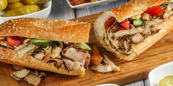 Рецепт куриной шаурмы в хрустящем багете