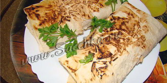 Рецепт мяса в лаваше