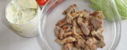 Шаг 2: шаурмы из свинины