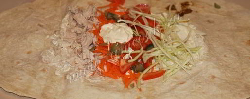 Шаг 11: шаурмы по-домашнему с курицей