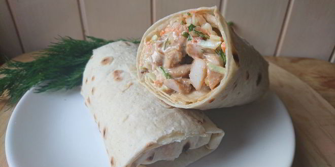 Рецепт шаурмы с домашним майонезом