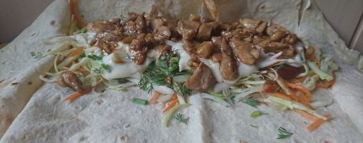 Шаг 8: шаурмы с домашним майонезом